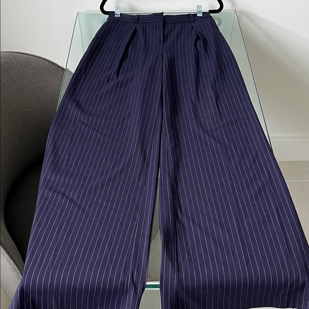 Ramy Brook Dark Pinstripe Trousers
